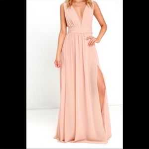 Lulu’s Heavenly Hues White Maxi Dress